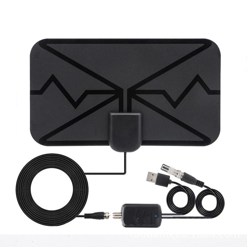 Digital Antenna TV indoor Amplifier Signal Booster 50dBi High Gain HDTV antenna Signal receiver Aerial for 4K UHD TV: Default Title