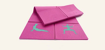 1730*610*6 millimetri pieghevole yoga mat con anti-slip tappeto per linea di posizionamento, adatto per i principianti ambiente ginnastica mat: Rose Red