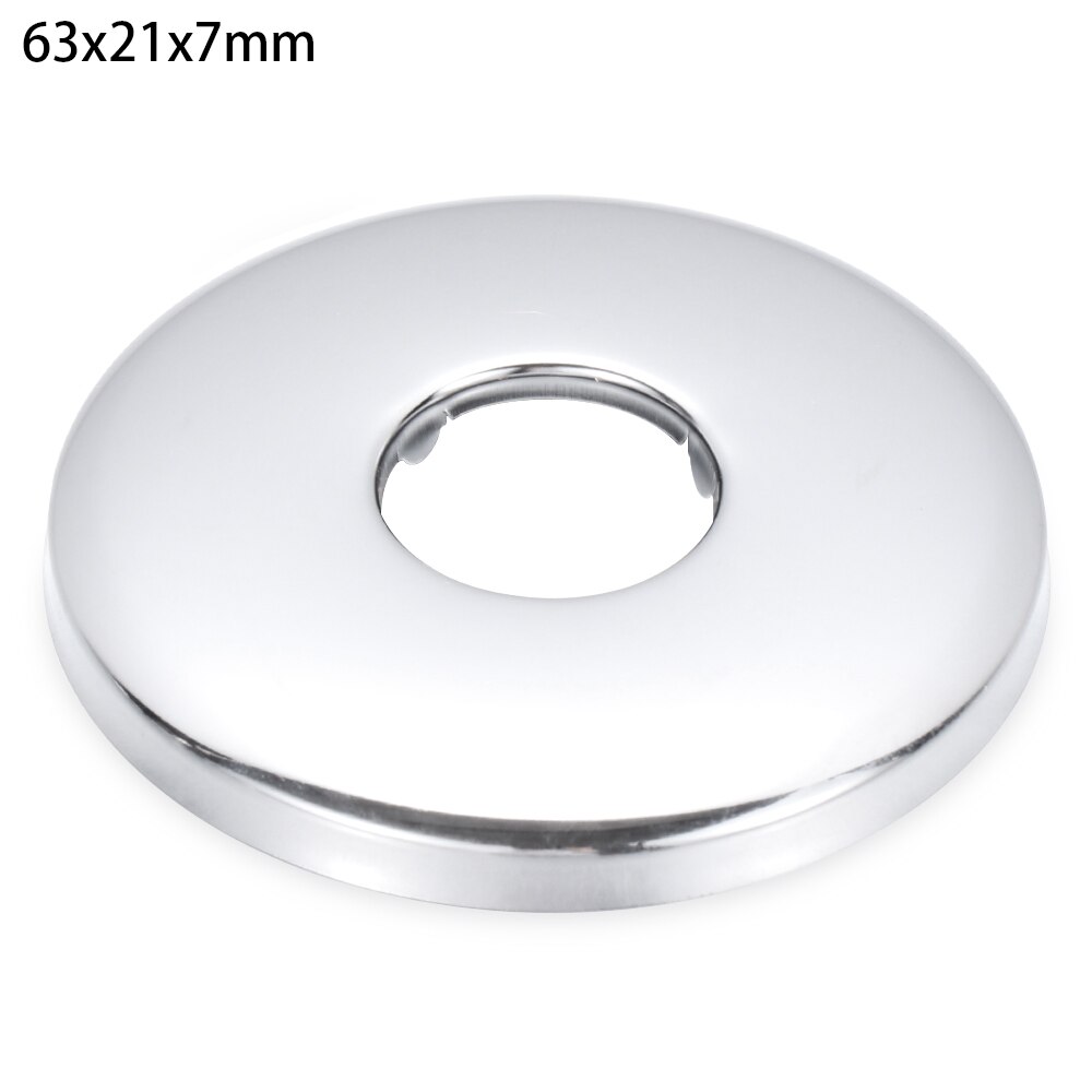 1Pc Shower Faucet Decorative Cover Chrome Finish Stainless Steel Water Pipe Wall Covers Kitchen Bathroom Tools Accessories: 63x21x7mm