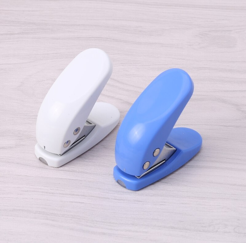 Notebook Accessory Printing Paper Punch Craft Tool Cutter Scrapbook Hole Blue Plastic Punch Hole Puncher