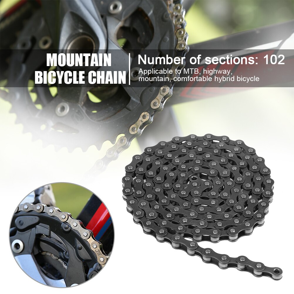 102 Link Bicycle Chain MTB Mountain Bike Electric Vehicle Replacement Link Chain Cycling Accessories