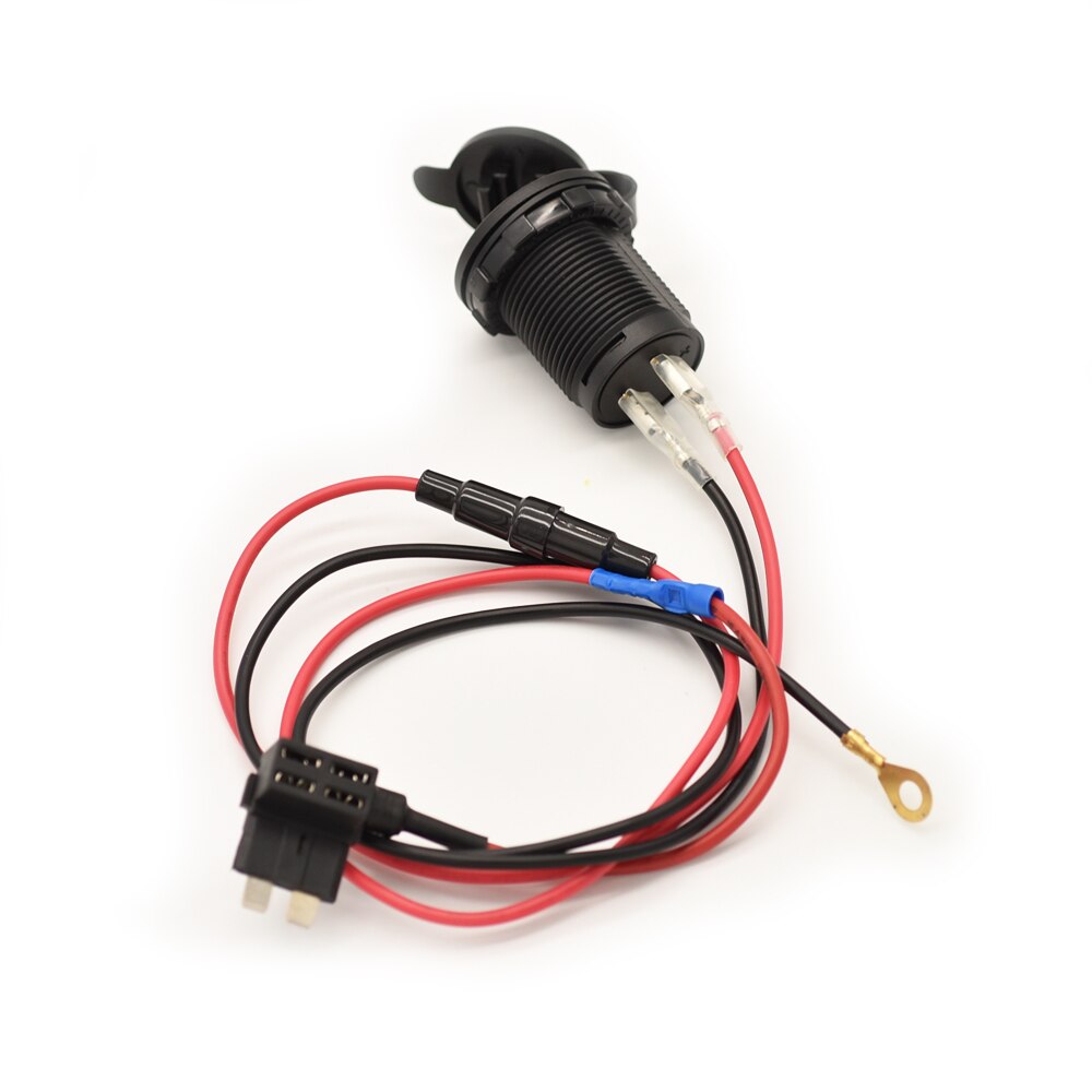 Jtron car fuse tap turn dual USB sockect adapter DC12V 10A cable extention 60cm with blad fuse full kit for RV boat