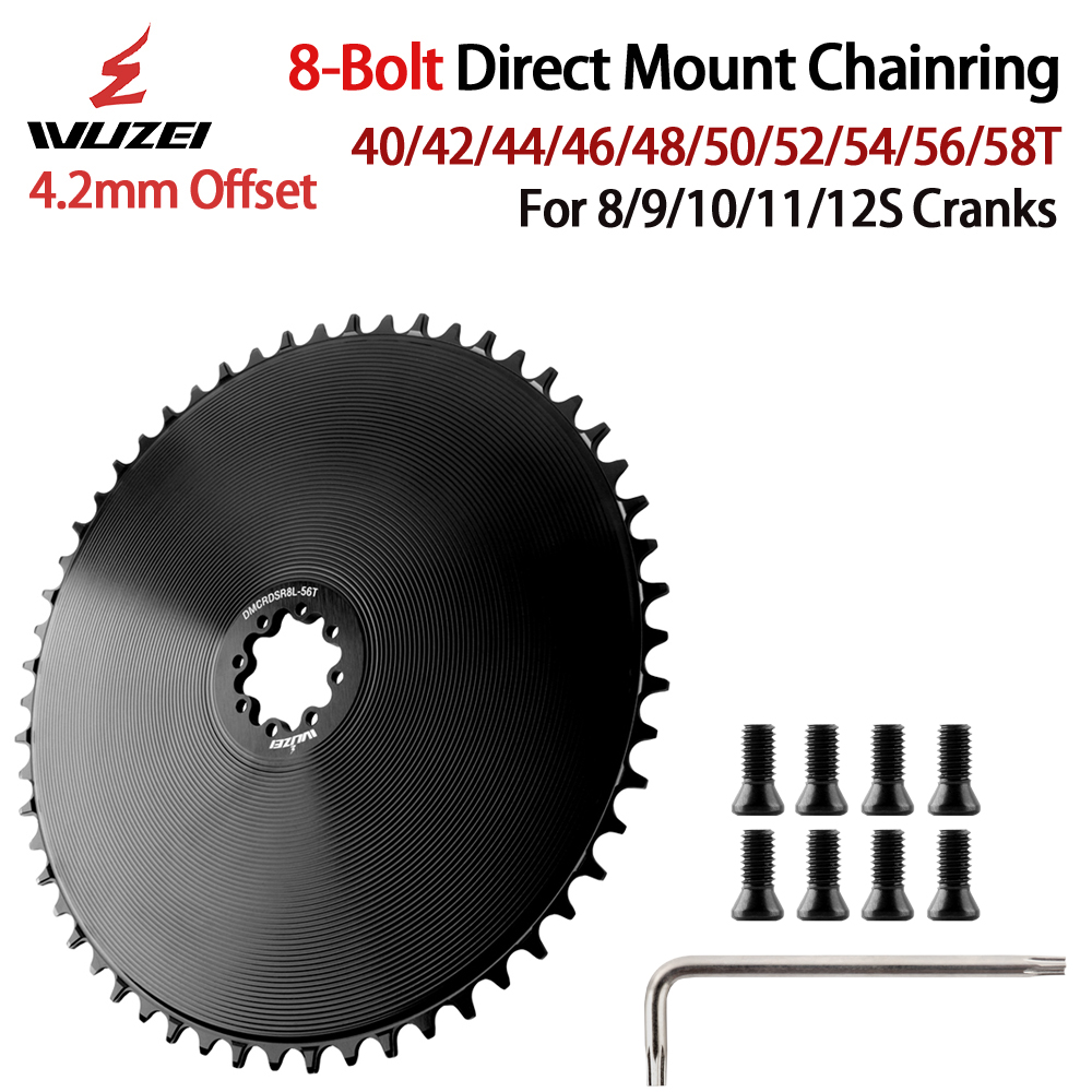 WUZEI-plato cerrado de 8 pernos, 4,2mm, 40-58T, para SRAM FORCE AXS, manivela de 12V, piñón de montaje directo ancho y estrecho, 8/9/10/11/12S
