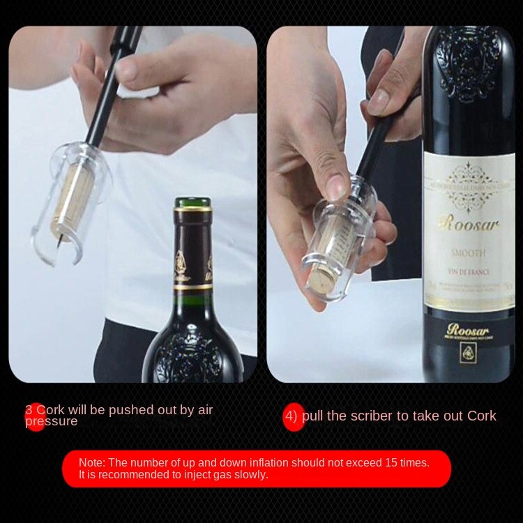 1 Piece Wine Needle Air Pressure Corkscrew Aluminum Stainless Steel Wine Corkscrew Kitchen Tools BarBar Accessories door opener