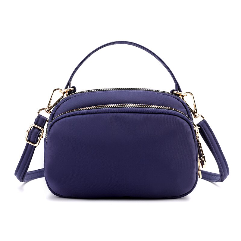 Vrouwen Handtas Composiet Schoudertas Waterdichte Nylon Tas Draagbare Crossbody Bag Mode Wilde Handtas Kitty Portemonnees: Blauw