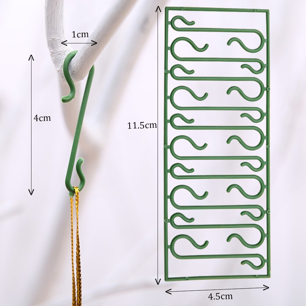 Ornament haken plastic S-vormige hangers voor Kerst prop