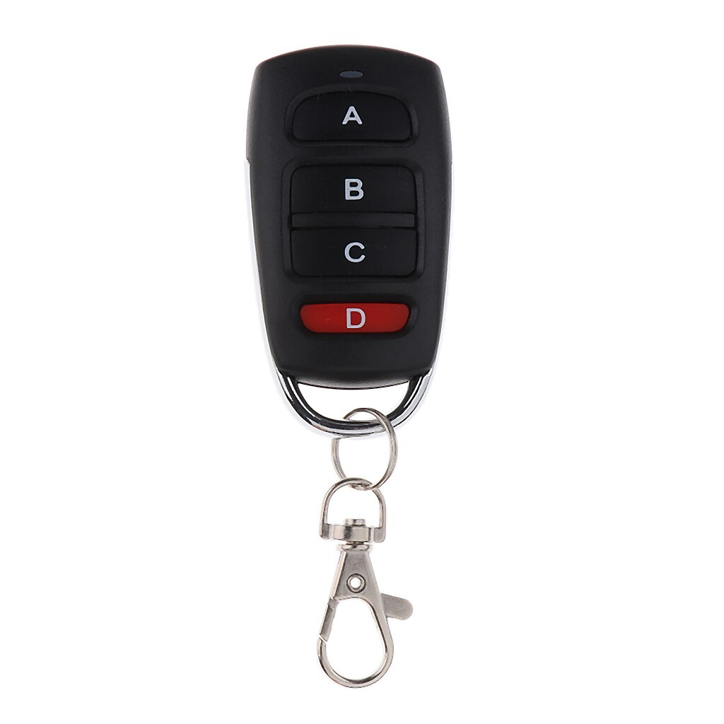 4-Channel Remote Control, Cloning 433mhz Electric Garage Basement Warehouse Door Remote Control Key Fob Universal