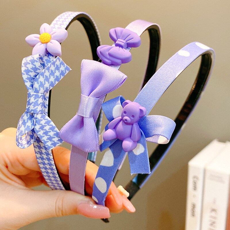 Bow Hair Band Children's Girl Little Girl Baby Princess Head Band Hairpin Lovely Hair Ornament Headdress Pressure Hair: combination 9