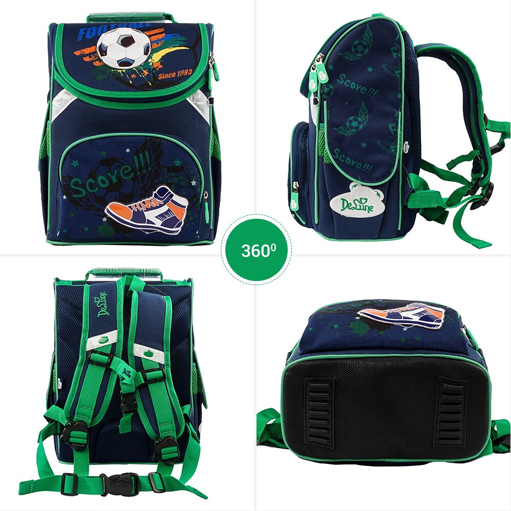 Neue freundlicher Orthopädische Schule Tasche für freundlicher Jungen FußBall Rucksack Schulranzen Mochila Infantil Primäbetreffend Schule Rucksäcke