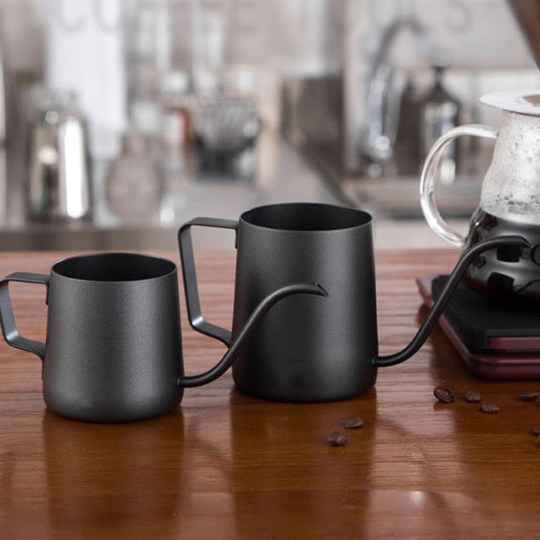 250ml/350ml Stainless Steel Long Spout Drip Kettle Narrow Gooseneck Pour Over Coffee Pot Receive Water On Average