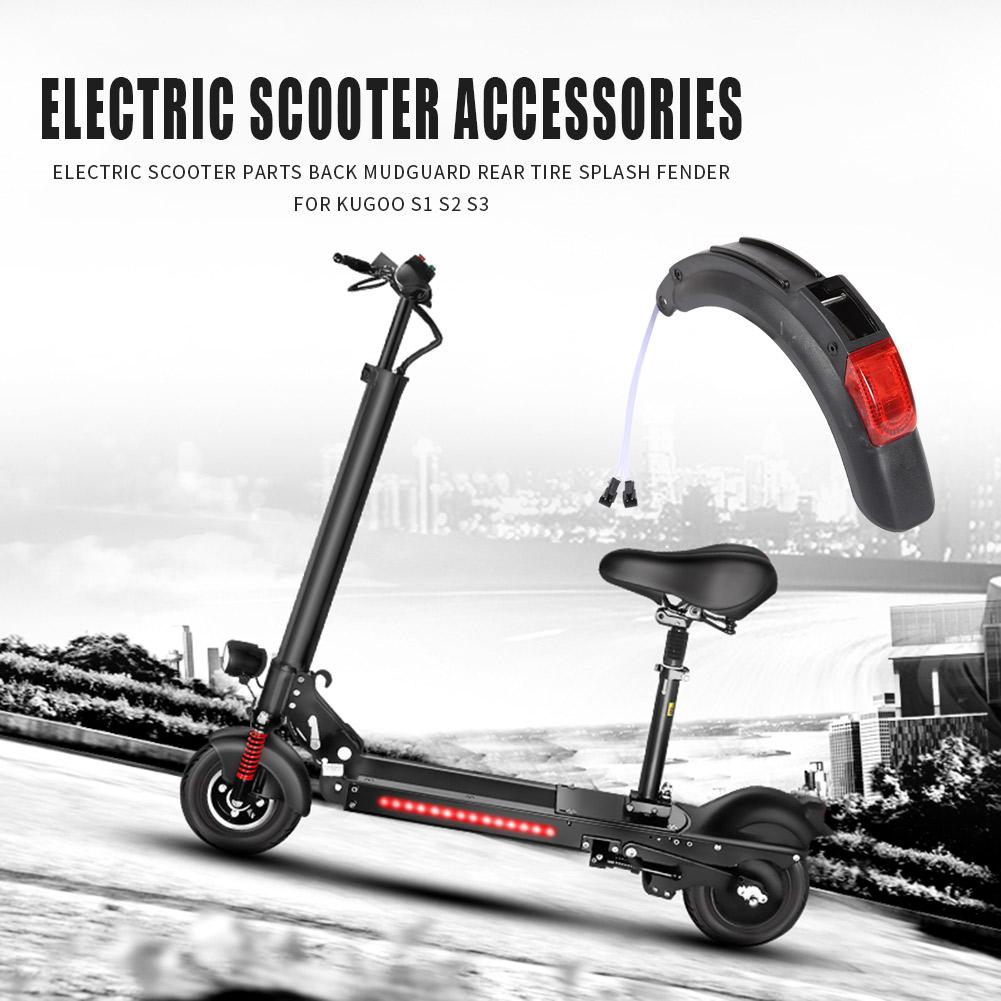 Scooter elétrico acessórios para trás paralama conjunto traseiro pneu respingo fender guarda para kugoo s1 s3 fender traseiro montagem