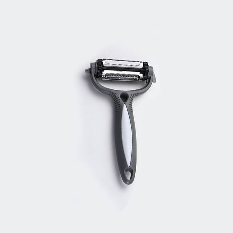 Pelador de verduras multifunción 3 en 1, utensilios de cocina, cortador de frutas giratorio de 360 grados, accesorios de cocina, cortador en juliana: grey