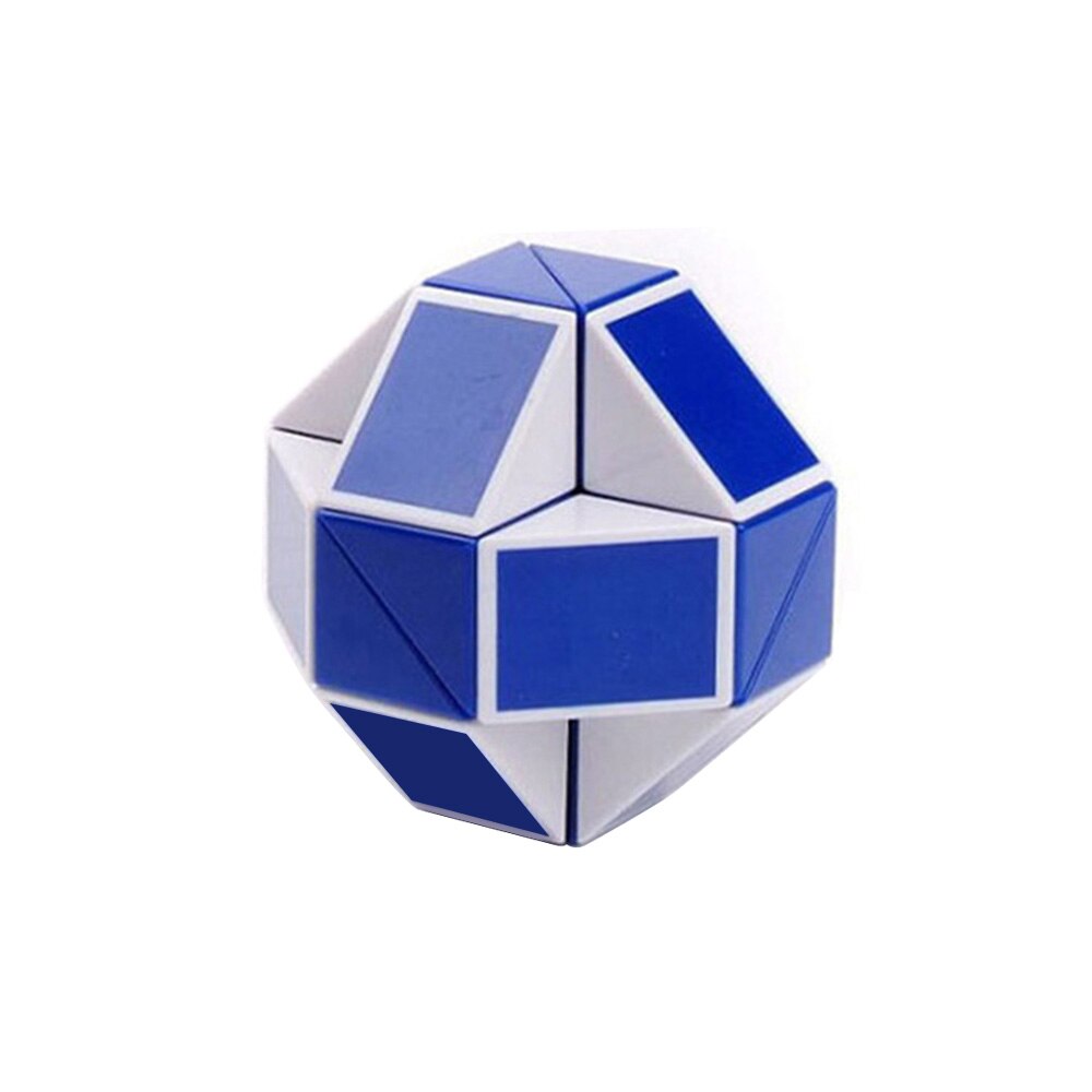 1pc mini Serpente Cubi di Velocità Strano a forma di Cubo Magico Di puzzle Righello intrecciare Educativi Giocattoli Divertenti per I Bambini di Trasporto trasporto libero: blu