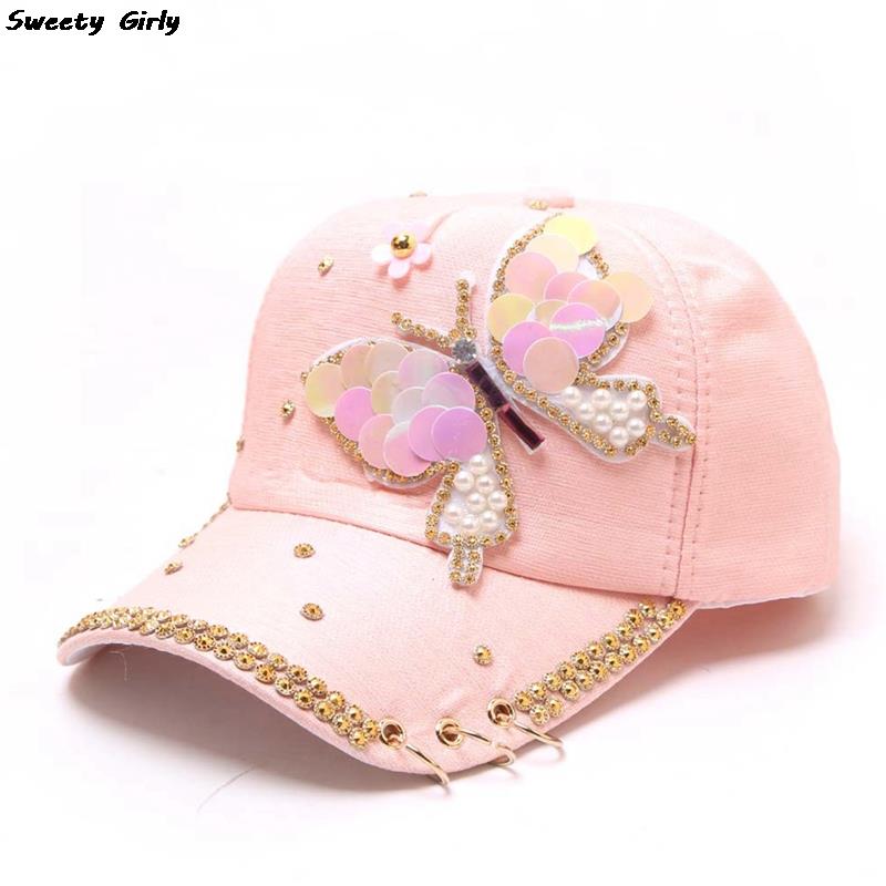 Casquette de Baseball avec trois anneaux en métal pour femme, chapeau de soleil, plein air, été: PK