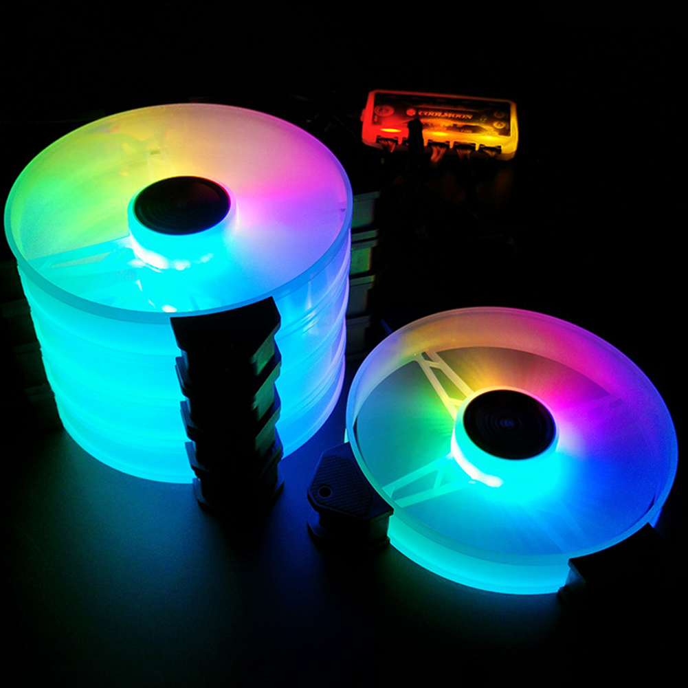 COOLMOON PC Fans Cooling Yuhuan 140mm Cooling Fan Mute RGB 6Pin Desktop Computer Cooler 1200RPM±10% Computer Components
