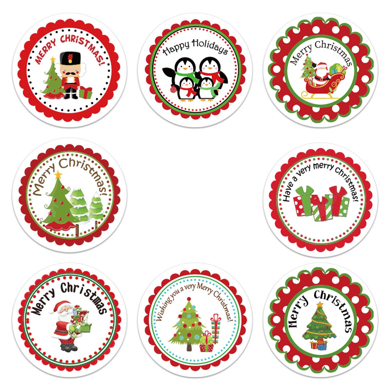 Pack klistermärke jul dekorera 1 rulle 500 inlägg jul jul dekorationer рождество
