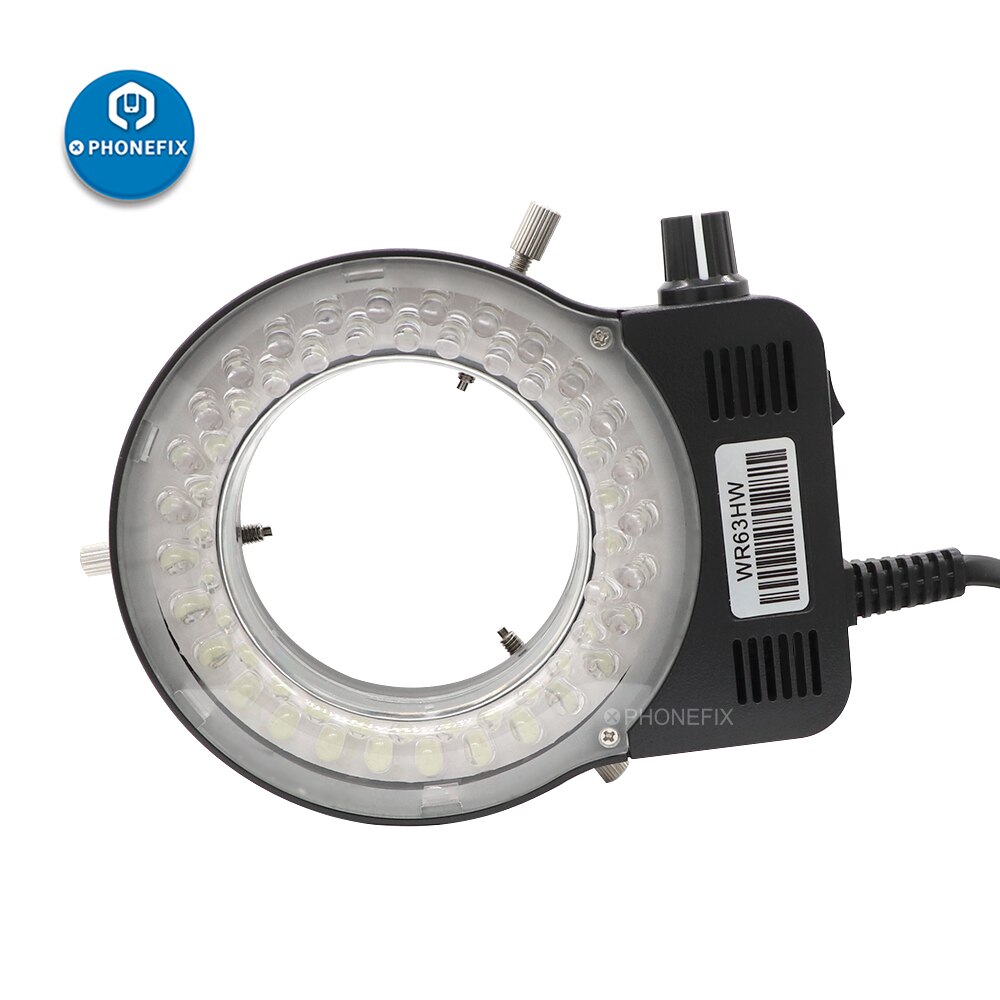 Microscoop 56 Led Ring Light Illuminator Lamp 0-100% Verstelbare Lamp Led Cirkel Licht Voor Trinoculaire Stereo Zoom Microscoop