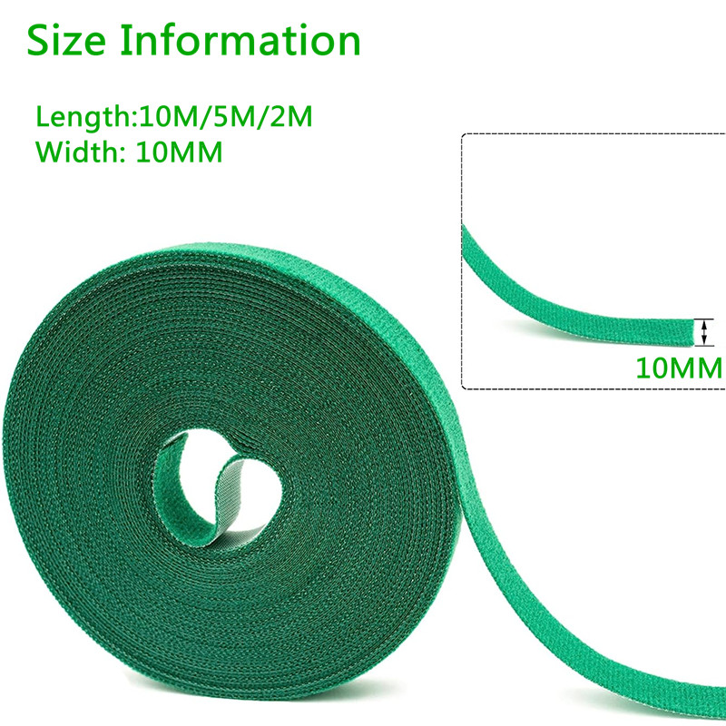 10M/5M/2M Grün Garten Schnur Anlage Krawatten Nylon Anlage Verband Garten Haken Schleife Bambus riet wickeln Unterstützung Garten Zubehör
