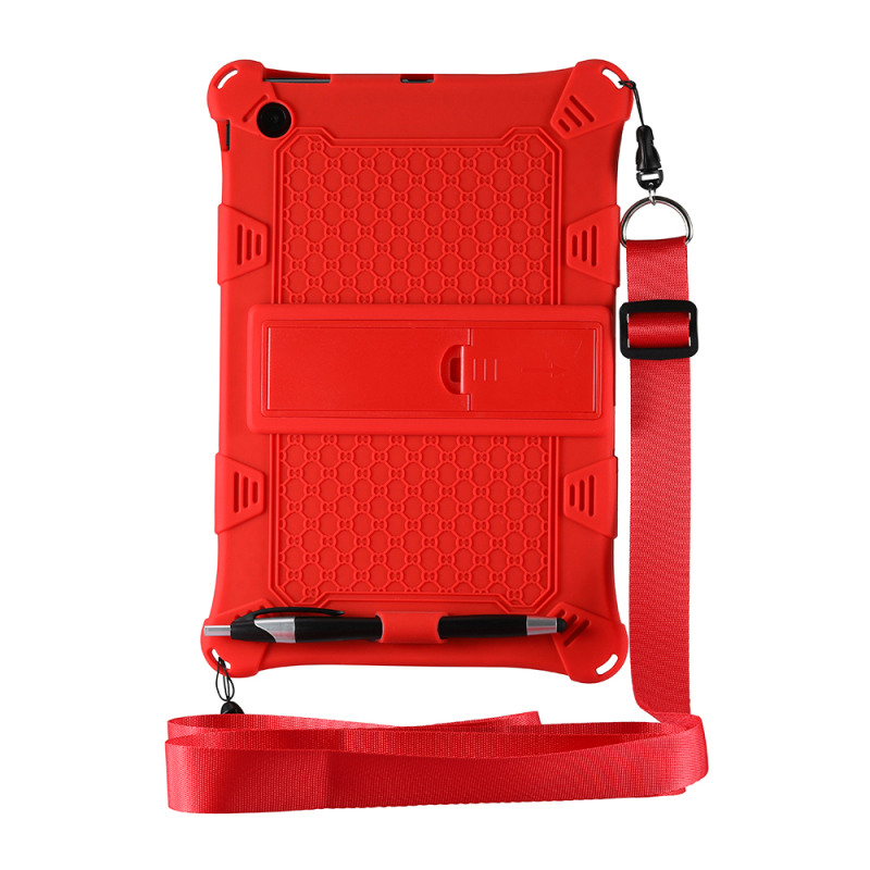 Étui De Protection Pour Teclast M40se 10.1 "tablette PC, Support Étui En Silicone Pour Teclast M40 SE: red-rope