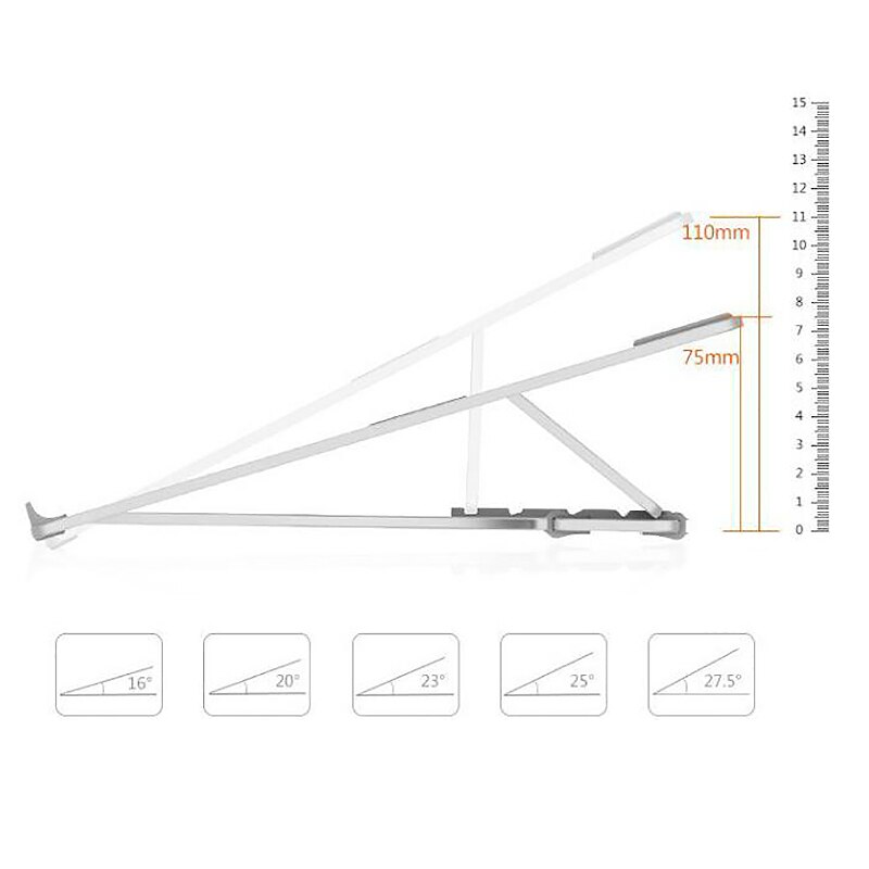 Monitor Stand with a Ventilated Metal Platform Laptop Stand Height Adjustable Portable Ergonomic Laptop Stand