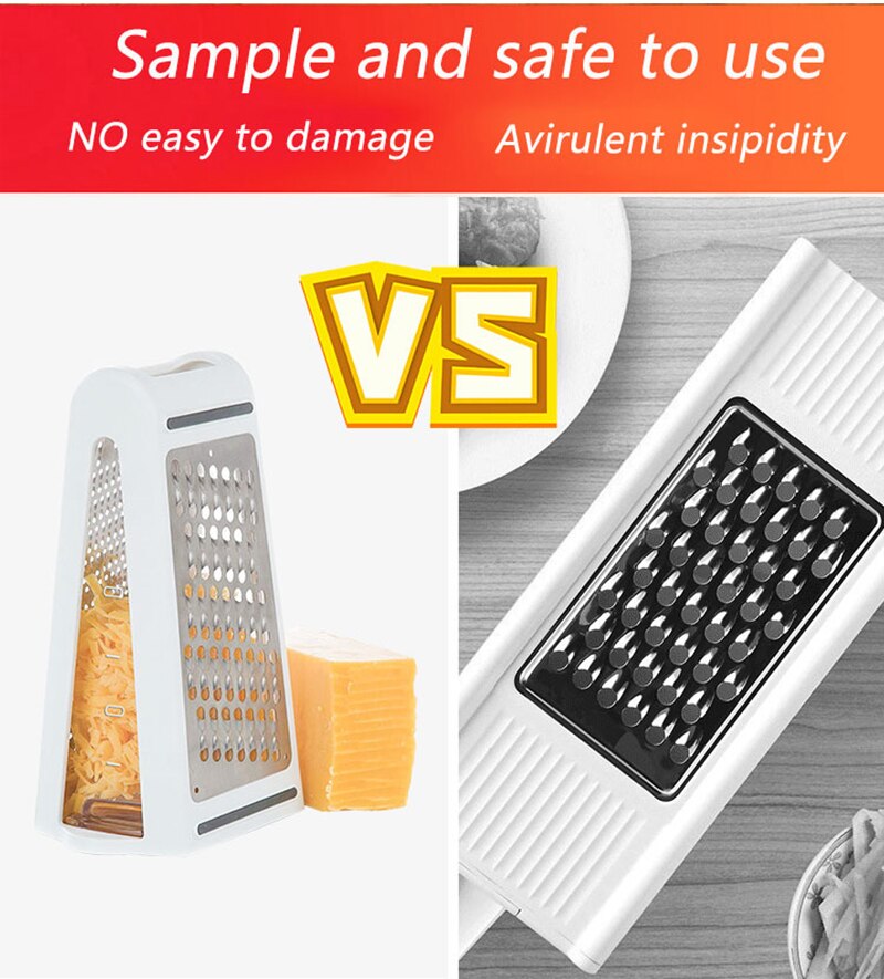 Double-sided Slicer Cheese cutter Duplex Kitchen Utensils Potato Cheese Butter Grater Slicer Kitchen Tools Manual Food Processor