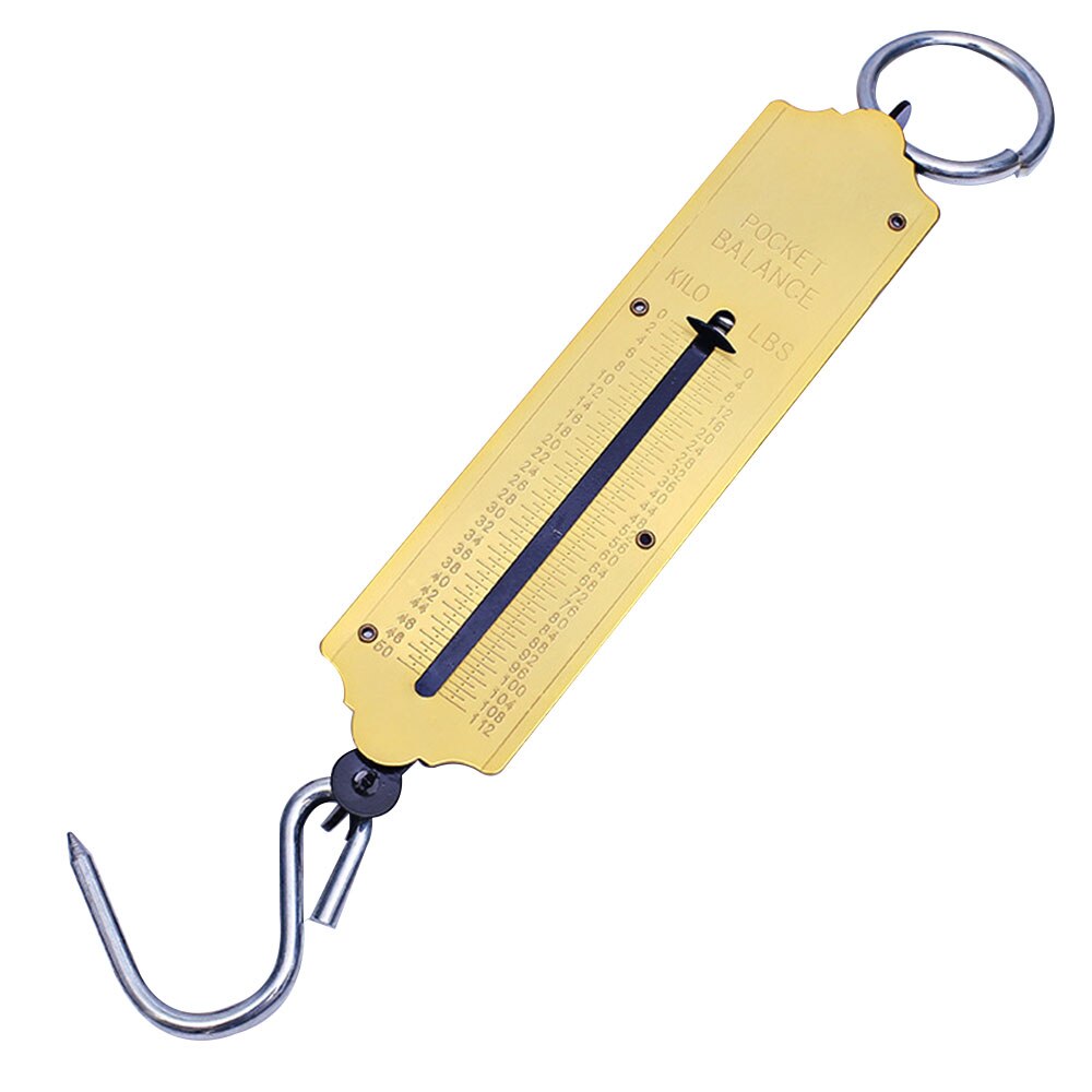 12/25/50kg Spring Mechanical Scale Home Hanging Kitchen Hand-Held Scale Portable Luggage Scale Metal Spring Balance Hook Scales
