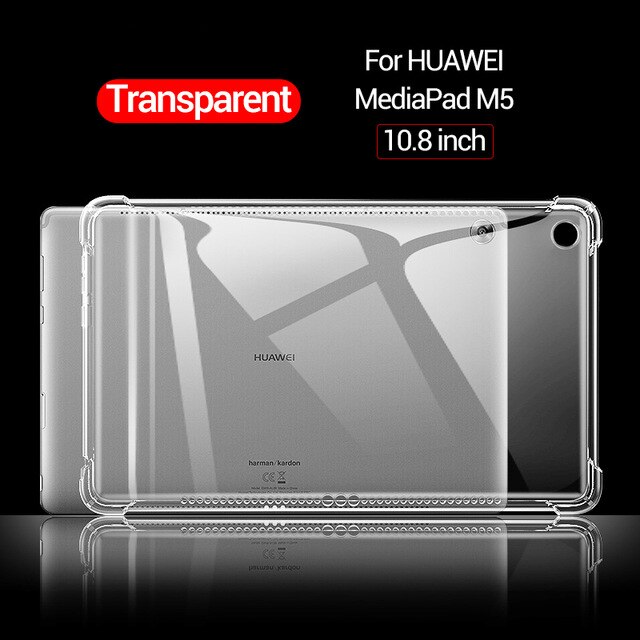 Shockproof Silicone Case for Huawei MediaPad MatePad T3 T5 T8S M3 M5 M6 Lite 8.0 8.4 10.1.8 Transparent Rubber Flexible Bumper: Huawei-M5 10.8