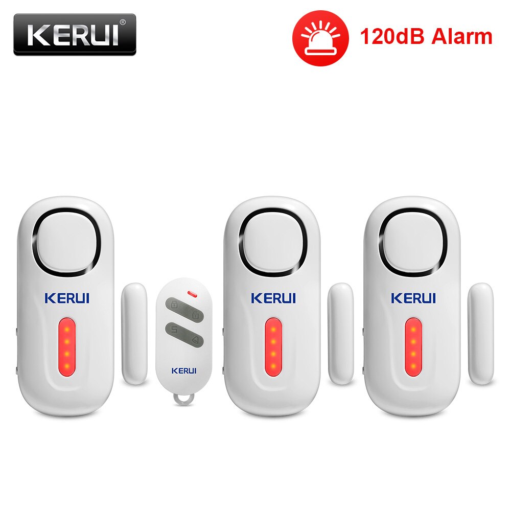 KERUI 120DB Wireless Door/Window Entry Security Burglar Sensor Alarm PIR Magnetic Smart Home Garage System Remote Control Led: KIT10 Alarm