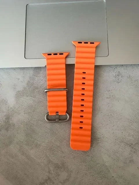 Ocean Strap For apple watch band 44mm 45mm 49mm 40mm 41mm S10 42mm 46MM Silicone Belt iWatch Ultra 2 8 7 6 5 Bracelet Watchband: Black Gray / 14mm