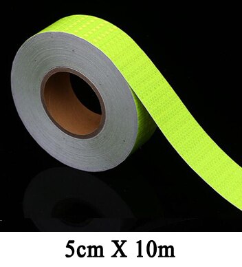 5cmx10m/Roll High Intensity Waterproof Reflective Stickers Reflector Decals For Car: 5cmx10m green