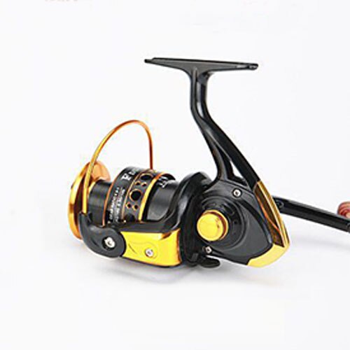 Hercules spinning fishing reel sea surf casting 13 bb 5.2:1 long cast shot silver wheel spinning 1000-7000- serie: Zwart / 2000 series