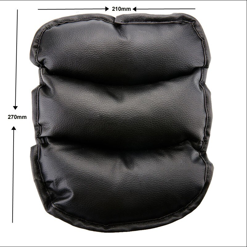Universele Auto Armsteun Kussen Pad Console PU Lederen Auto Seat Cover Auto Center Arm Rest Console Doos Beschermende Mat Zwart