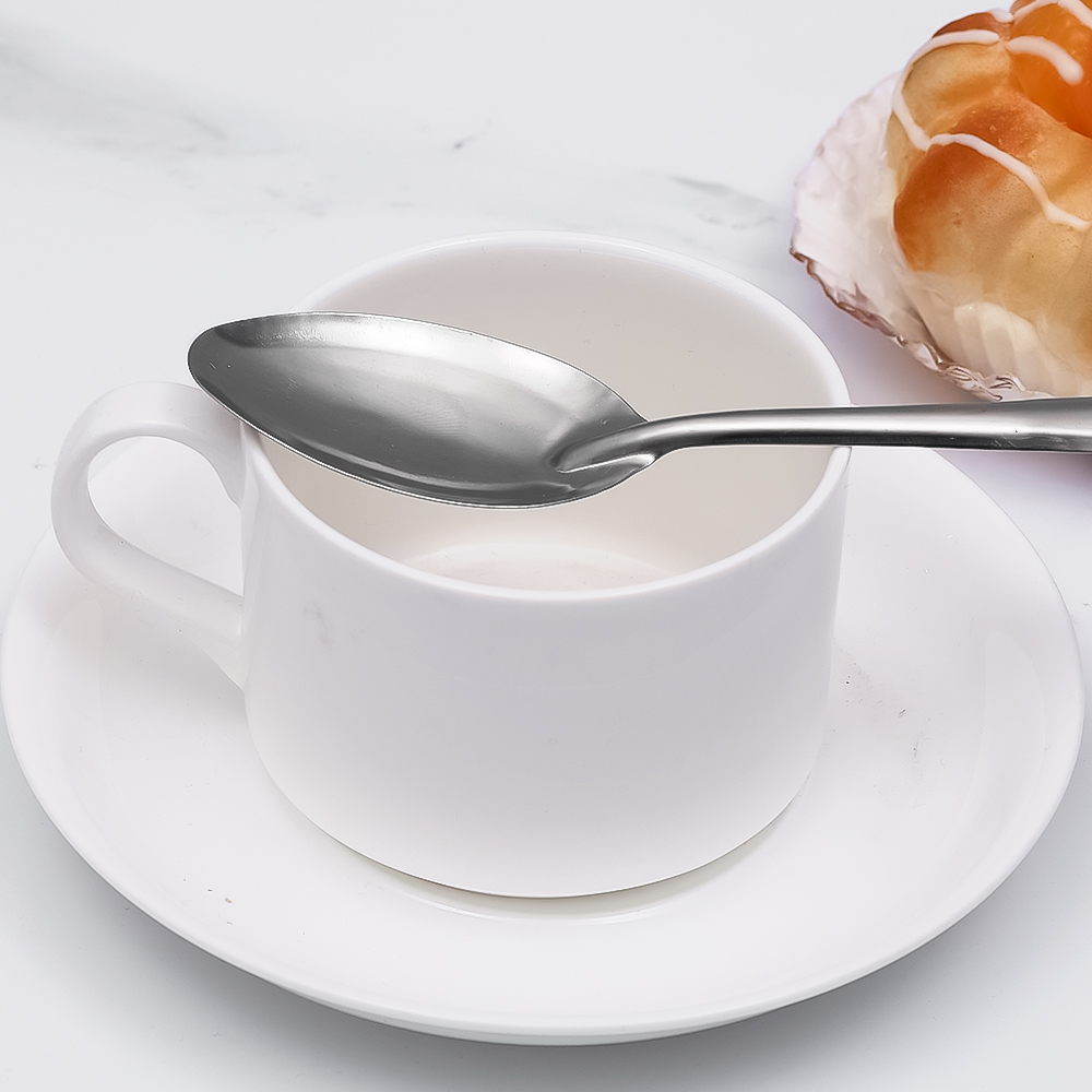 20/5 pezzi cucchiaio da minestra in acciaio inossidabile posate in argento cucchiaino da tè cena di riso Dessert cucchiai di anguria stoviglie utensili da cucina