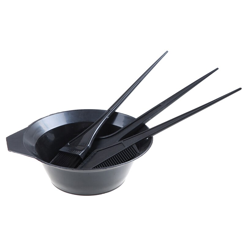 4Pcs/set Hair Color Dye Bowl Comb Brushes Tool Kit Set Tint Coloring Dye Bowl Comb Brush Twin Headed Brushes Set