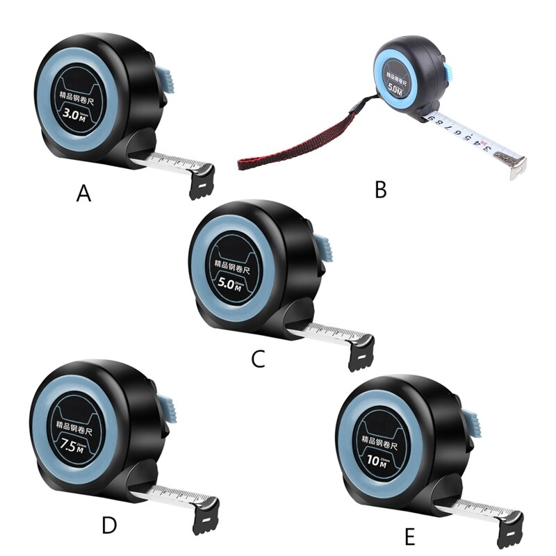 Measuring Tape Measure Retractable Single Side Ruler Easy to Read for Engineers B85C