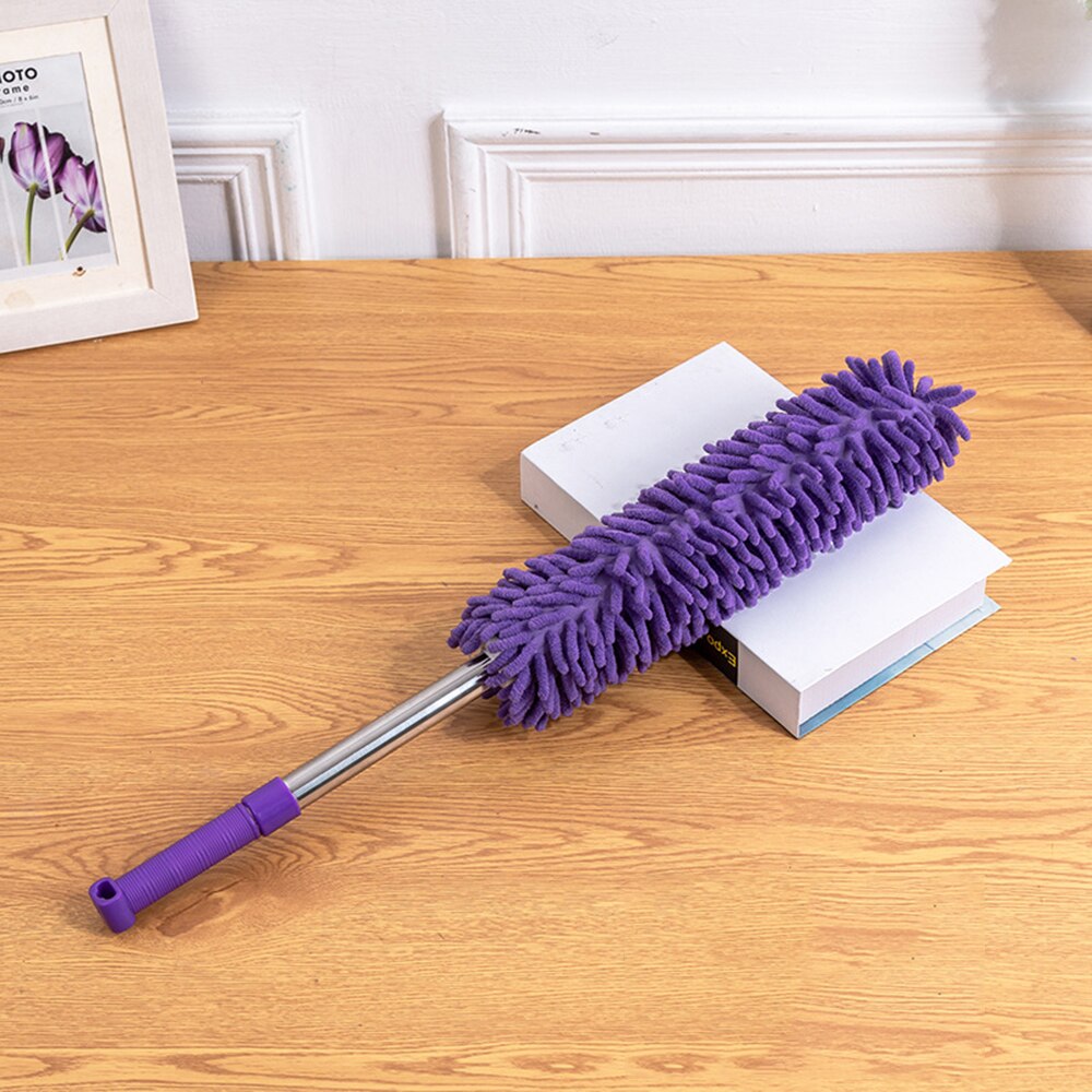 2Pcs Extendable Duster Telescopic with Microfiber Head Removable and Machine Washable Duster Dusting Brush Pole for Office/Home