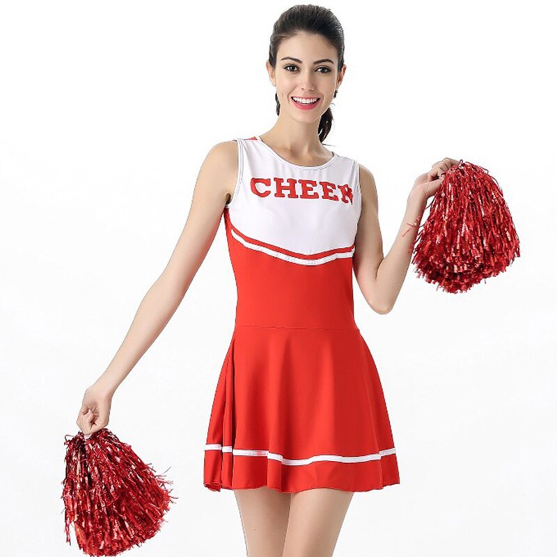 Cheerleader Costume Girl School Cheerleader Fancy Dress Stage ...