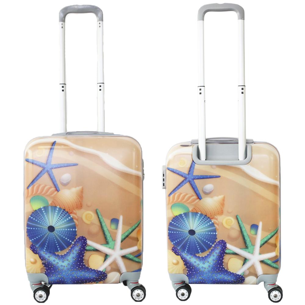 MERCURY TEXTIL-Equipaje de Mano,55cm Ligera con 4 Ruedas,película Protectora Que se Quita,Material Policarbonato (Estrella Mar)