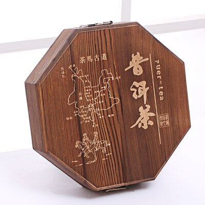 XMT-HOME Grenen Hout Thee Dienblad Voor Puer 357G Houten Opbergdoos Puer Thee Doos 1 Lagen Houten Pallet 1pc: one layer 1