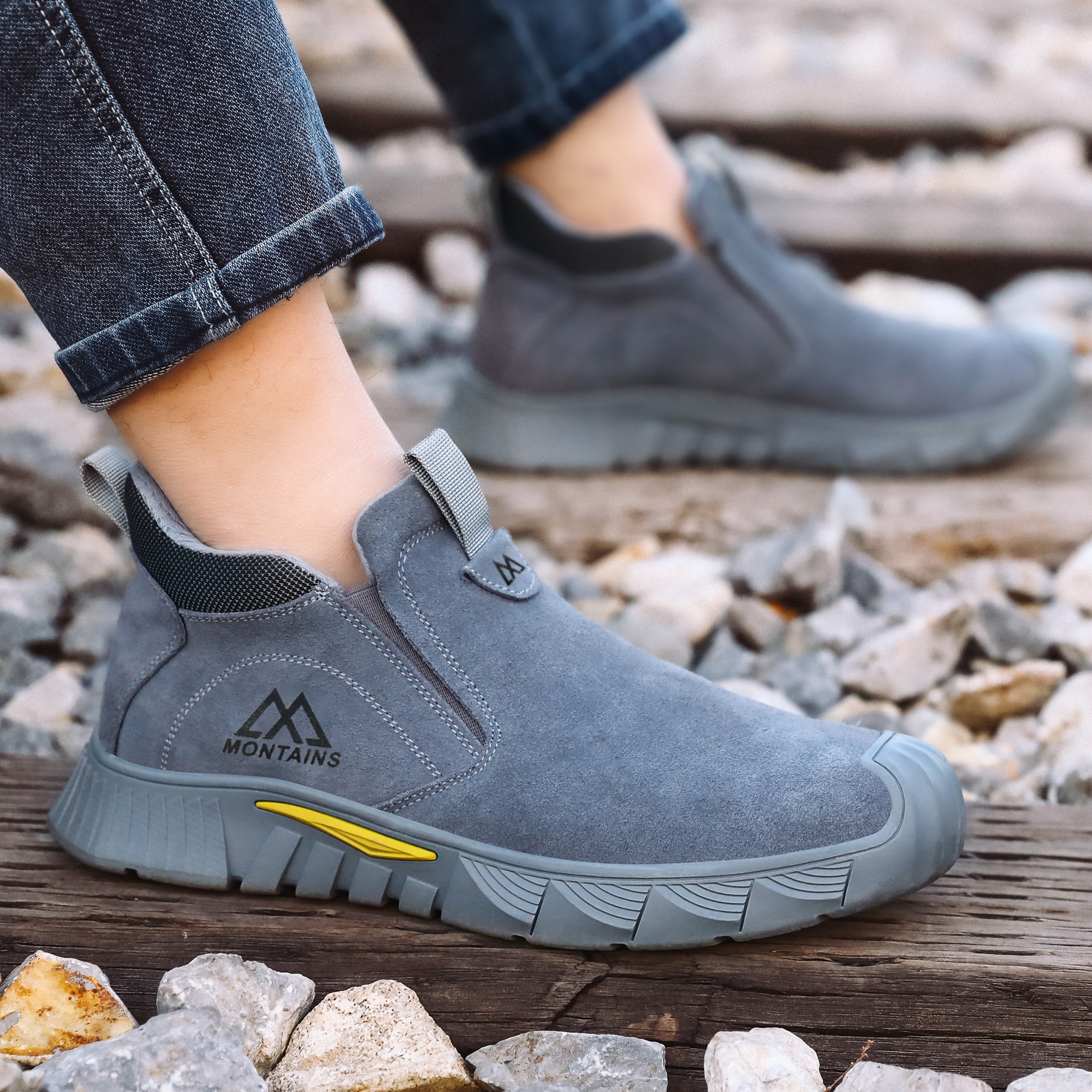 Chaussures De Sécurité Homme - Bottes Parker Avec Coque Acier - Taille 40 à 48 - Neuves
