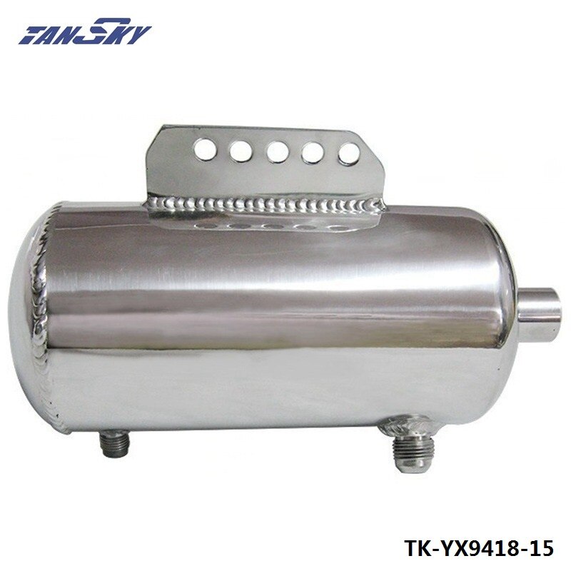 Universal Polished Alloy Aluminum 1.5L Fuel Surge Tank AN fittings mirror polished TK-YX9418-15
