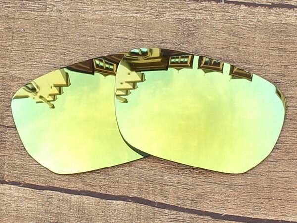 Vonxyz 20+ Color Choices Polarized Replacement Lenses for-Oakley Style Switch Frame: 24K Mirror