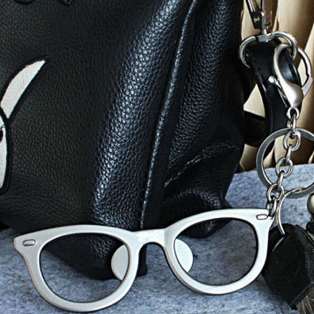 Portable Bottle Opener Metal Glasses Shape Bottle Opener Keychain Keyring Ornaments Beer Opener Ring Bar Tools