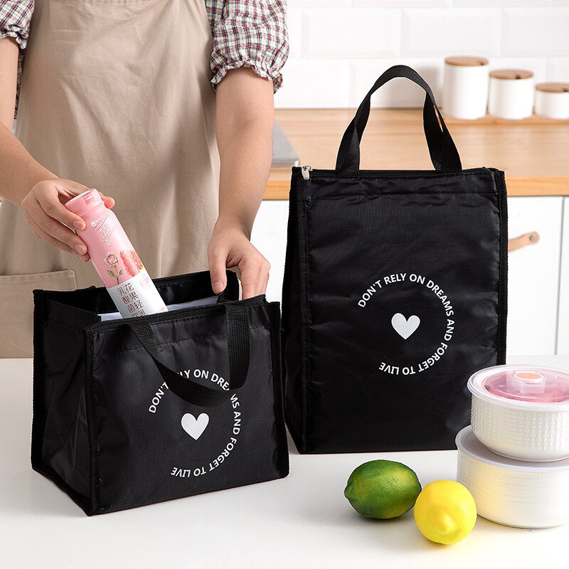 Tragbare Mittagessen Tasche Einfache Art Und Weise Vielseitige Eis Tasche Wasserdichte Isolierung Taschen Mit Reis Taschen Mittagessen Box SmallBag