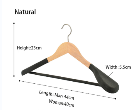 Velvet coat hanger wood flocking wide shoulder suit clothes rack home Wardrobe closet organizer luxury clothes wooden hanger