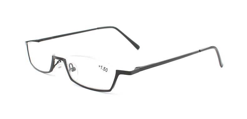 Rolipop Presbyopic Glasses Woman Reading Glasses Men Glasses for Farsightedness: +300 / black