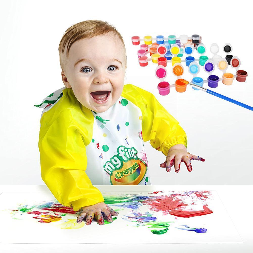 12 Colors/set Mini Finger Painting Tool Kit O1n0