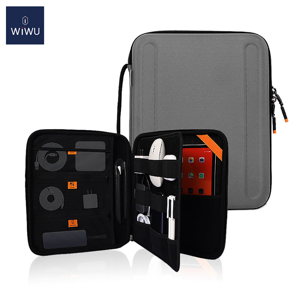 WiWU – sac à main en cuir pour tablette et ordinateur portable, sacoche antichoc pour iPad Pro 12.9 11, iPad mini 6