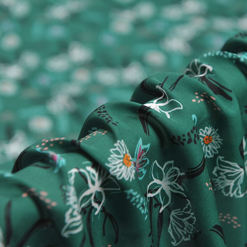 Mulberry silk double joe fabric cloth per meter 14mm 140 cm wide matt shirt dress pants fabric express