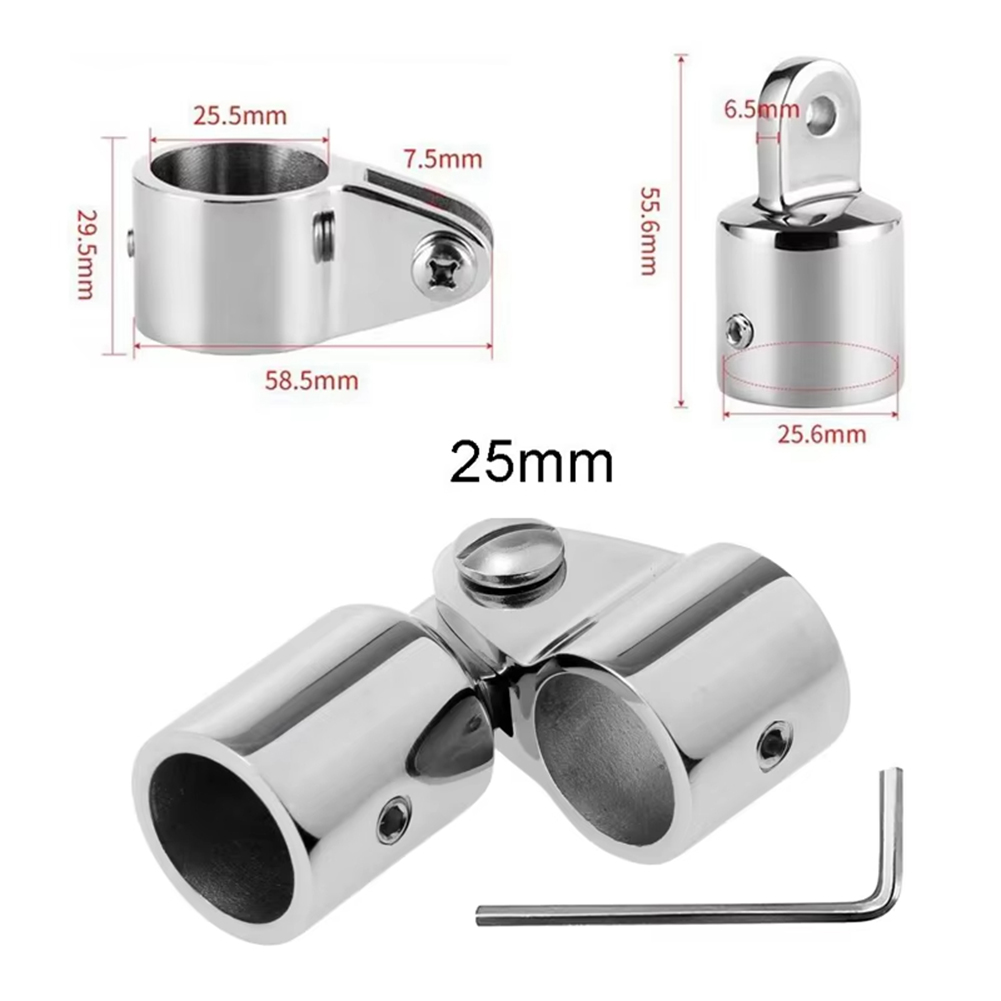 Barca da 22/25 mm per tenda Bimini Copertura scorrevole montata in alto Accessori hardware marino per diapositive in acciaio inossidabile 316: Viola